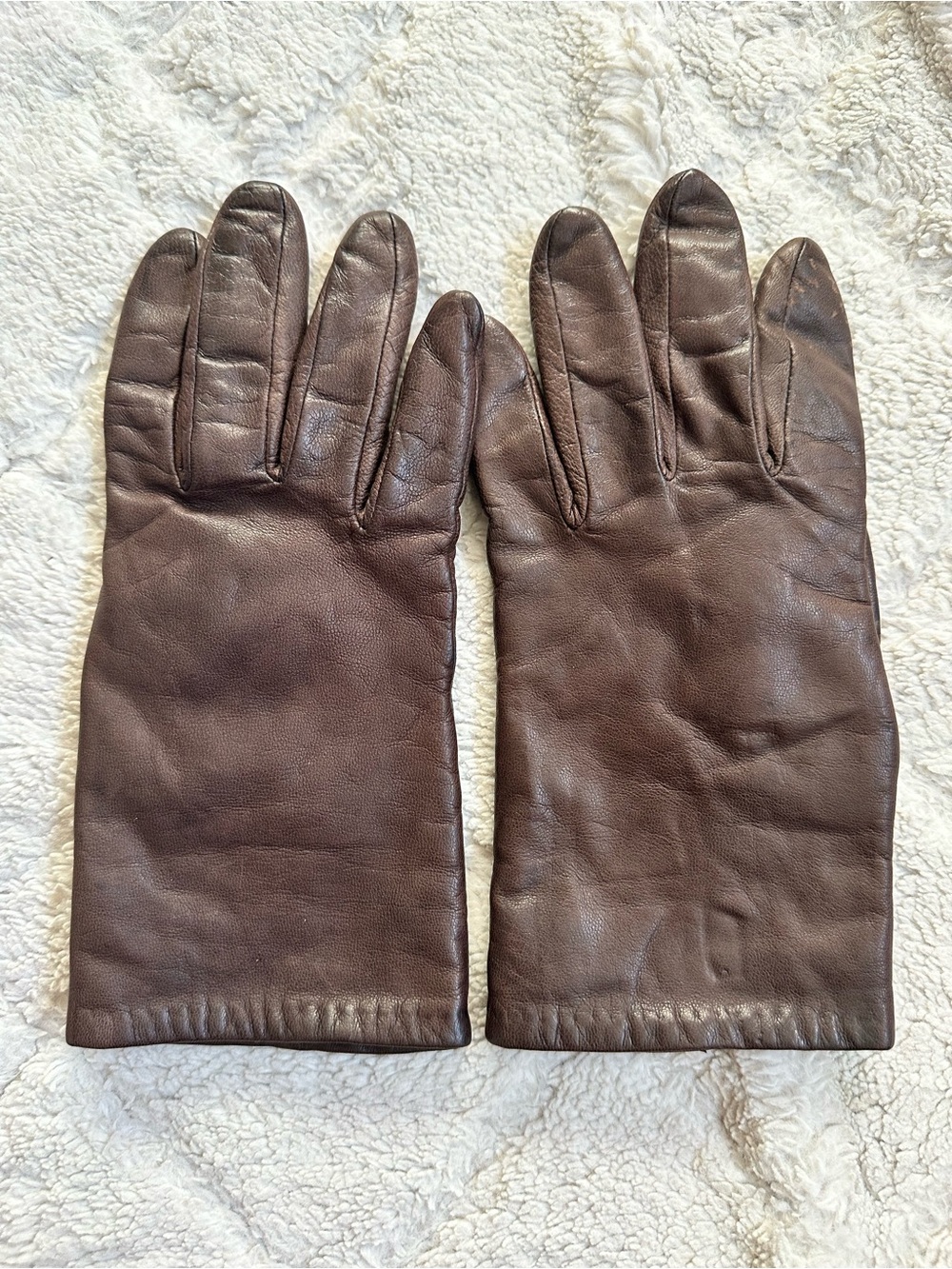 Aris | Brown Vintage Isotoner Gloves | Size 7.5